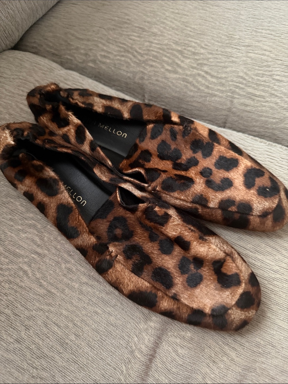 Tamara Mellon Leopard Print Ballet Flats - Brown/Black